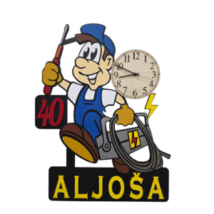 Znak za obletnico - Električar z uro