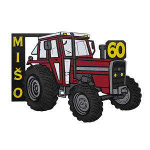 traktor imt darilo znak 577 z imenom in letnico – lesen personaliziran znak