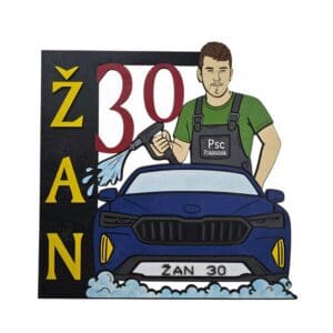 Znak za obletnico - Avtopralec