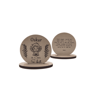 Darilo za goste - Oskar - na podstavku z molitvijo